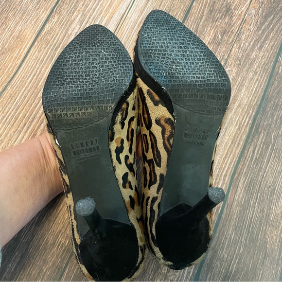 Stuart Weitzman Animal Print Pumps Size 6.5 - Picture 7 of 9
